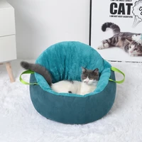 new cat kennel and kennel pet bed portable cat kennel warm and thick cotton velvet kennel medium and small cat kennel