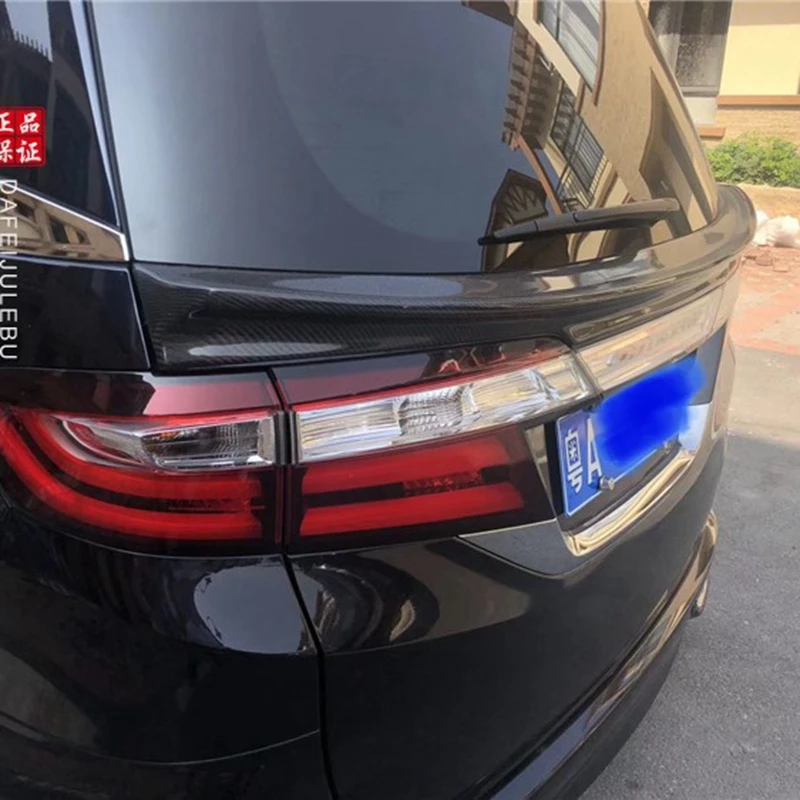 

For Honda Odyssey 2015-2019 high quality Carbon Fiber rear boot Wing Spoiler Rear Roof Spoiler Wing Trunk Lip Boot Cover