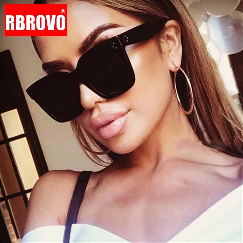 RBROVO 2021 квадратные модные роскошные солнцезащитные очки женские брендовые
