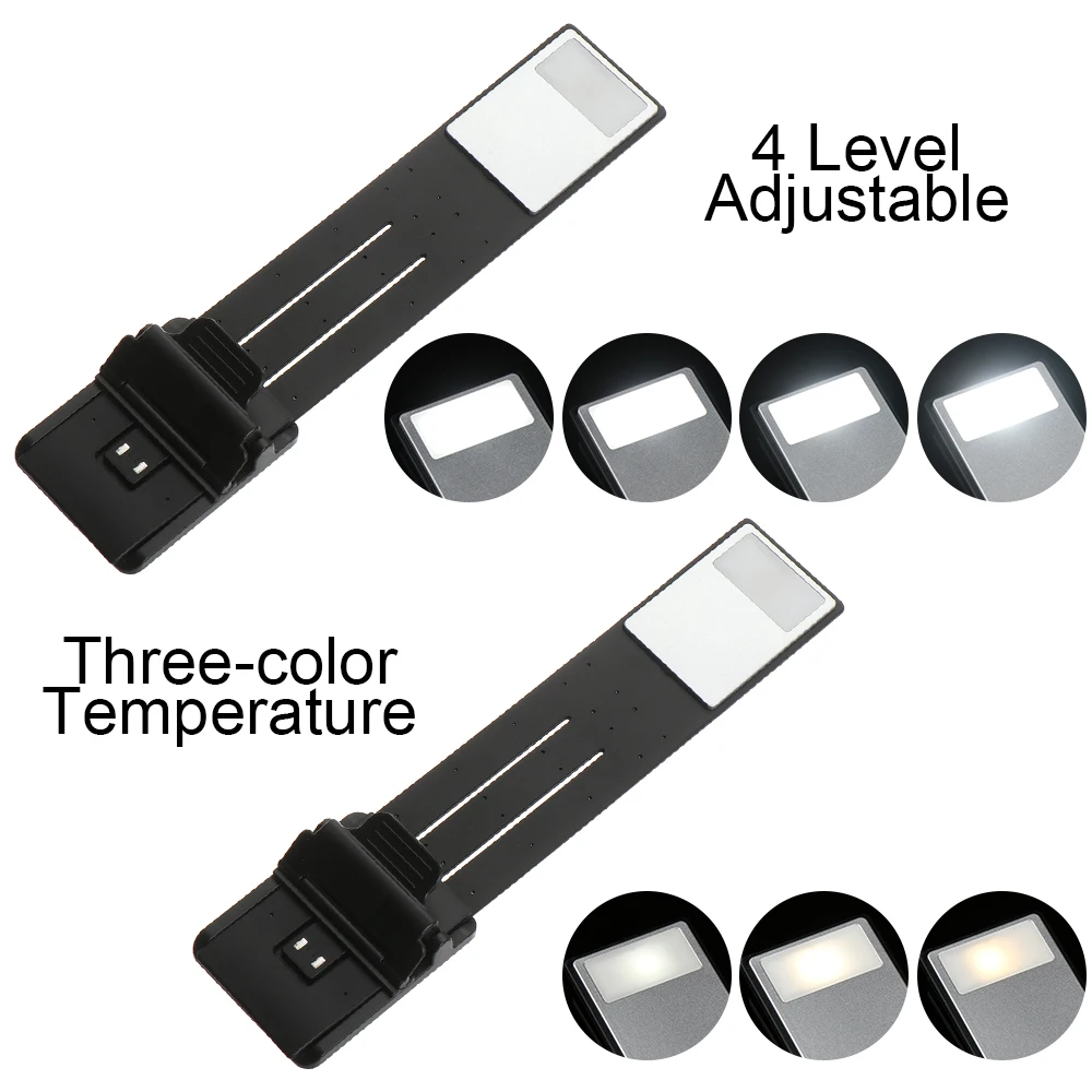 Светодиодный фонарик с зарядкой от USB гибкие светильники для чтения зажимом книг