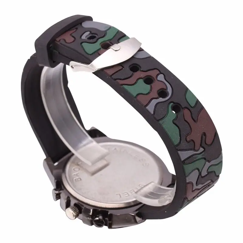 

Camouflage Military Kids Watch Soft Silicone Fashion Children Quartz Nice Pop Wrist Watch Men Orologio Uomo Gifts Time Clock