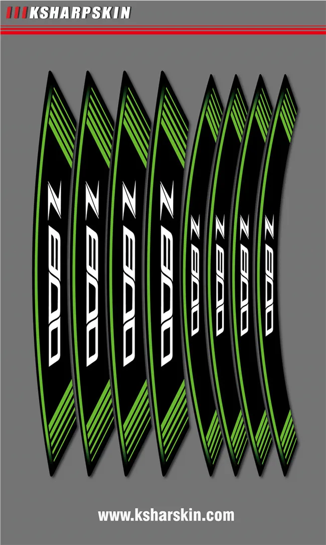 

Creative transformation motorcycle sticker accessories tire wheel reflective decorative decal for kawasaki Z800