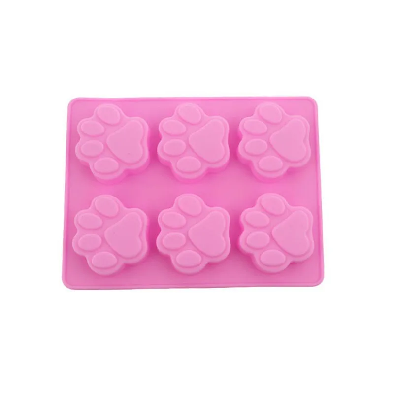 

Dog Cat Paw Print Silicone Bakeware Mould Chocolate Mold Cookie Candy Soap Resin Baking