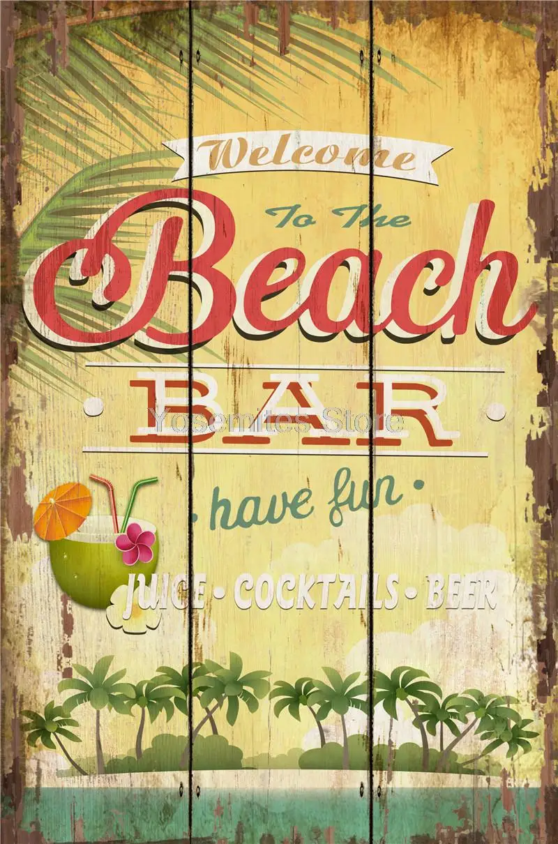 

Vintage Metall Platte Decor für Küche Zinn Zeichen Wand Poster Touristischen Attraktionen Strand Film Poster Vintage Retro Bar Z
