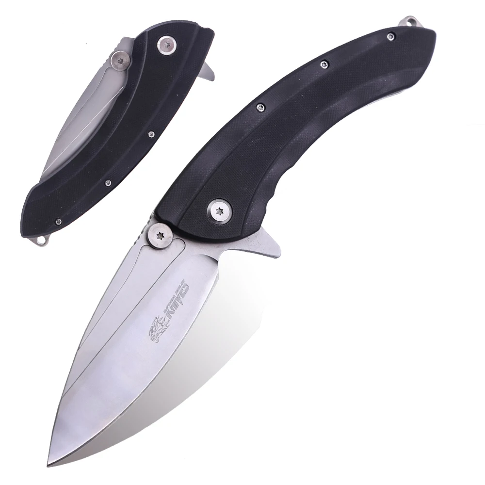 9 &quotножи 55 56HRC складной нож G10 Ручка 5Cr13 лезвие ножи для кемпинга s охотничий туризм