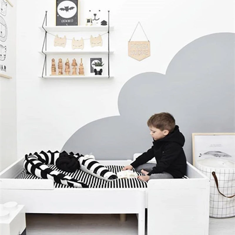 Бамперы для детской кроватки с мультяшным рисунком хлопковые заборы постельные