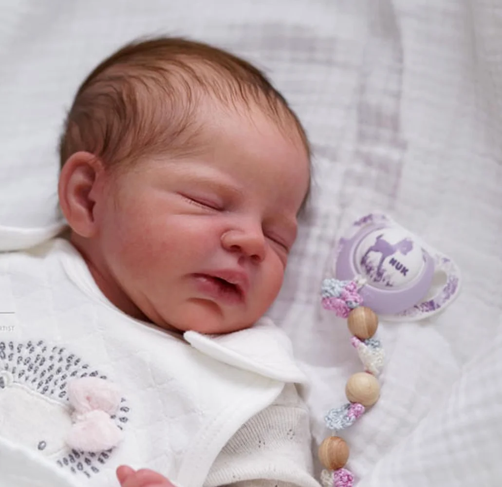 16-дюймовая Спящая кукла-Новорожденный Реалистичная мягкая на ощупь