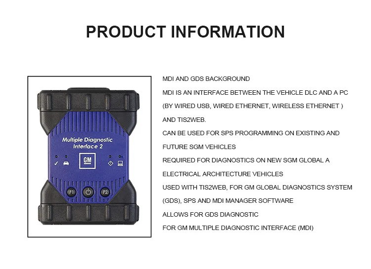 MDI1 в новом MDI2 корпусе MDI несколько диагностический интерфейс MDI USB wifi многоязычный сканер HDD программное обеспечение GDS2 и Tech2Win
