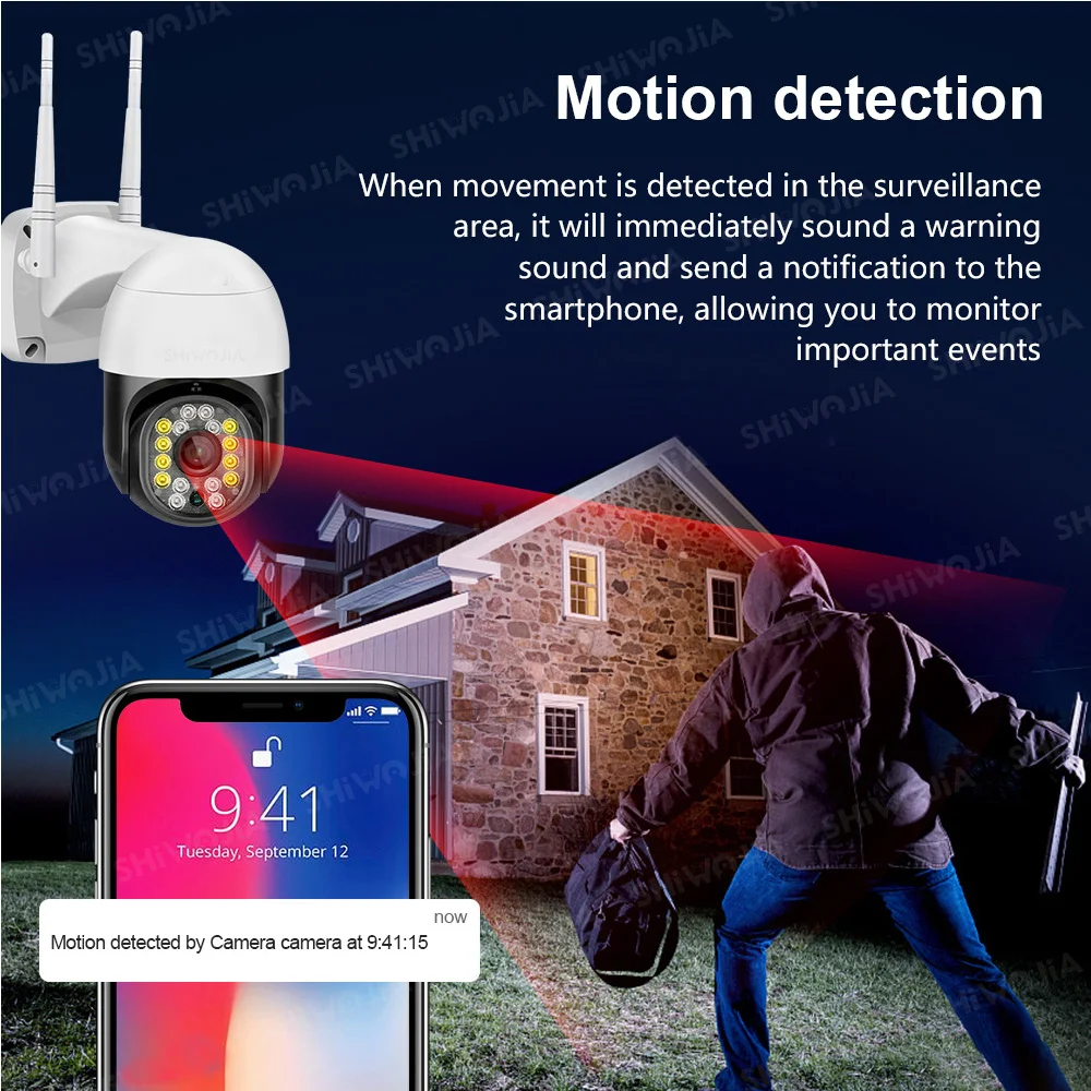 Беспроводная IP-камера ночного видения 2 МП HD Wi-Fi | Безопасность и защита