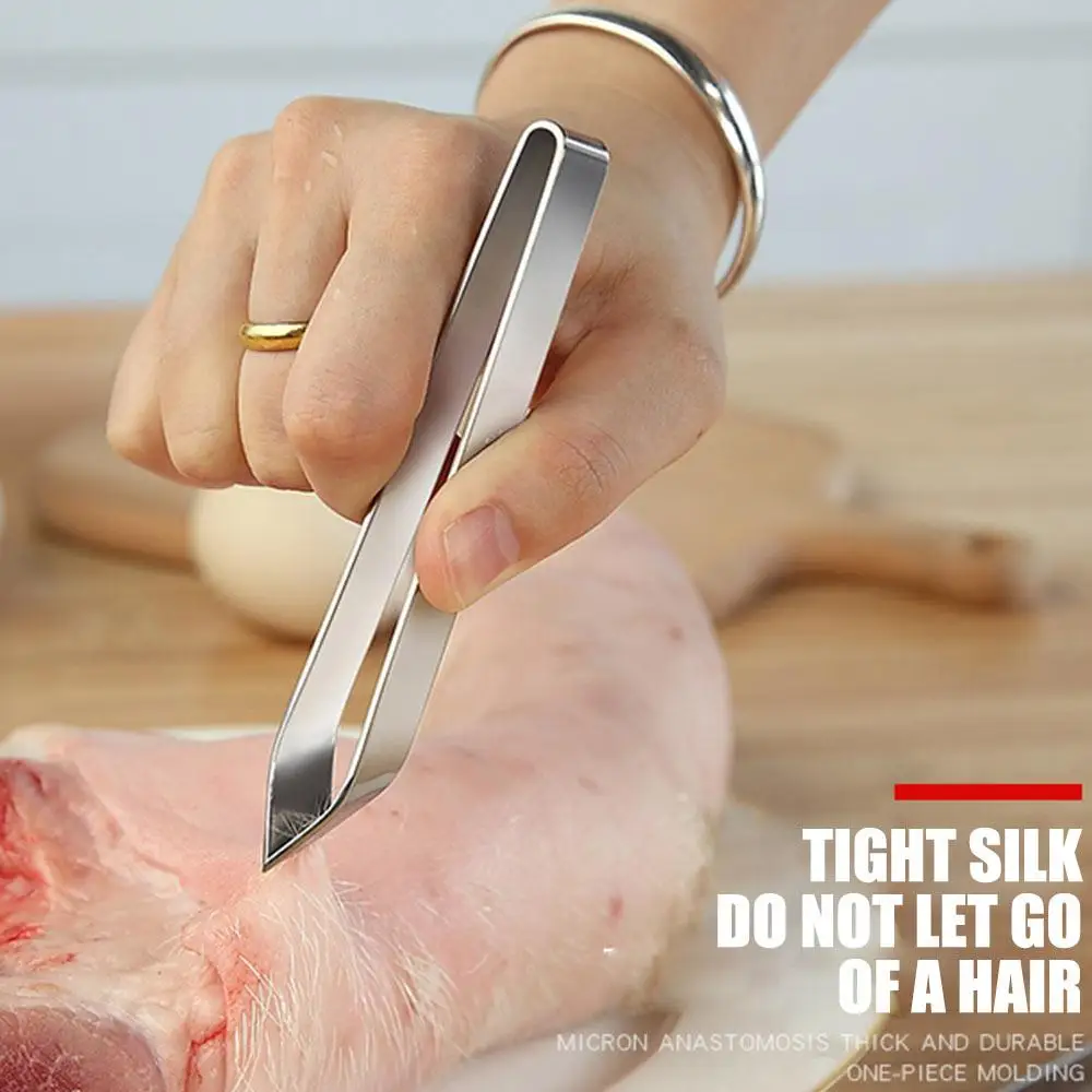 Практичная заколка для волос со Свинкой щипцы из нержавеющей стали рыбьей кости