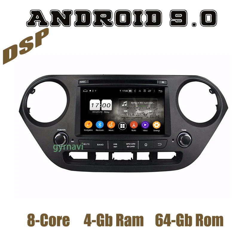 PX6 Android 9 0 Автомобильный GPS Радио dvd мультимедийный плеер для hyundai I10 2013 2014 2015 2016 2017
