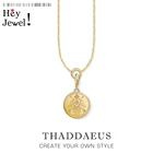 Ожерелье с подвеской в виде монеты, из серебра 2020 пробы, для мужчин и женщин, лето 925 г.