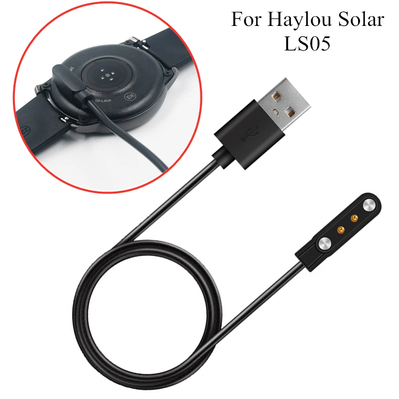 

Зарядная док-станция для умных часов Haylou Solar LS05, Магнитный зарядный USB-кабель для Xiaomi Haylou Solar, умные аксессуары