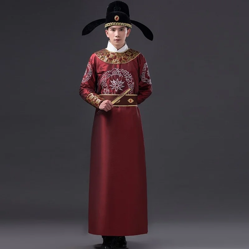 

Chinese Traditional Costumes, Men's Hanfu, Ming and Qing Drama Stage Costumes, Role-playing Stage Costumes
