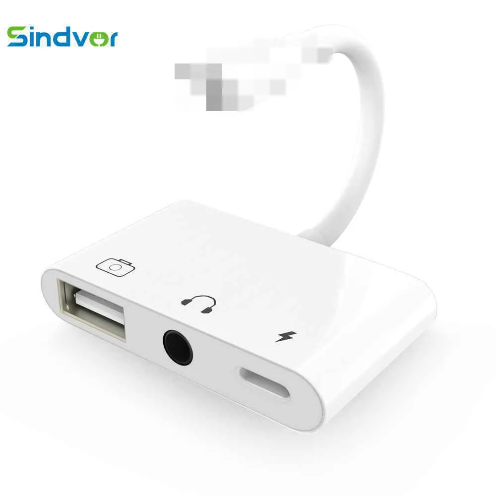 3 в 1 OTG адаптер USB Устройство для чтения с разъемом 5 мм наушников комплекты