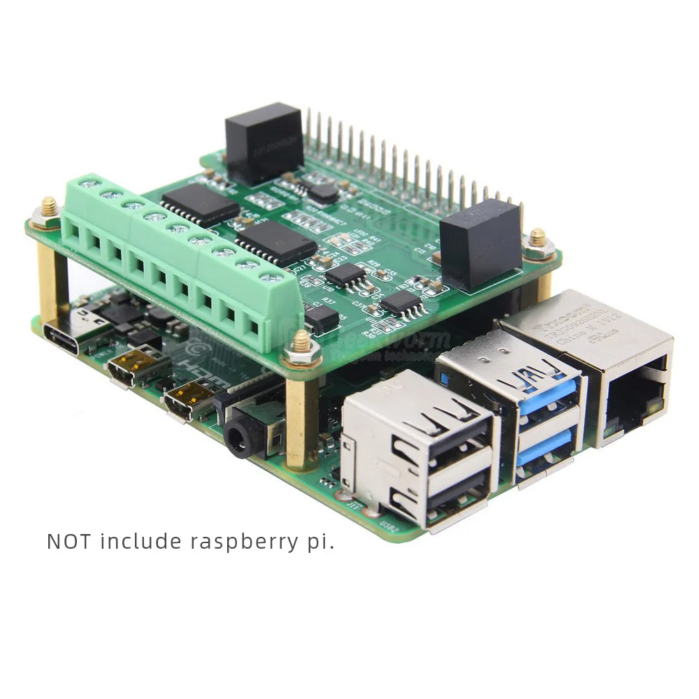 RS485 и CAN промышленный модуль связи через интерфейс SPI для Raspberry Pi 4 Model B/3B +/3B/2B/Zero W |