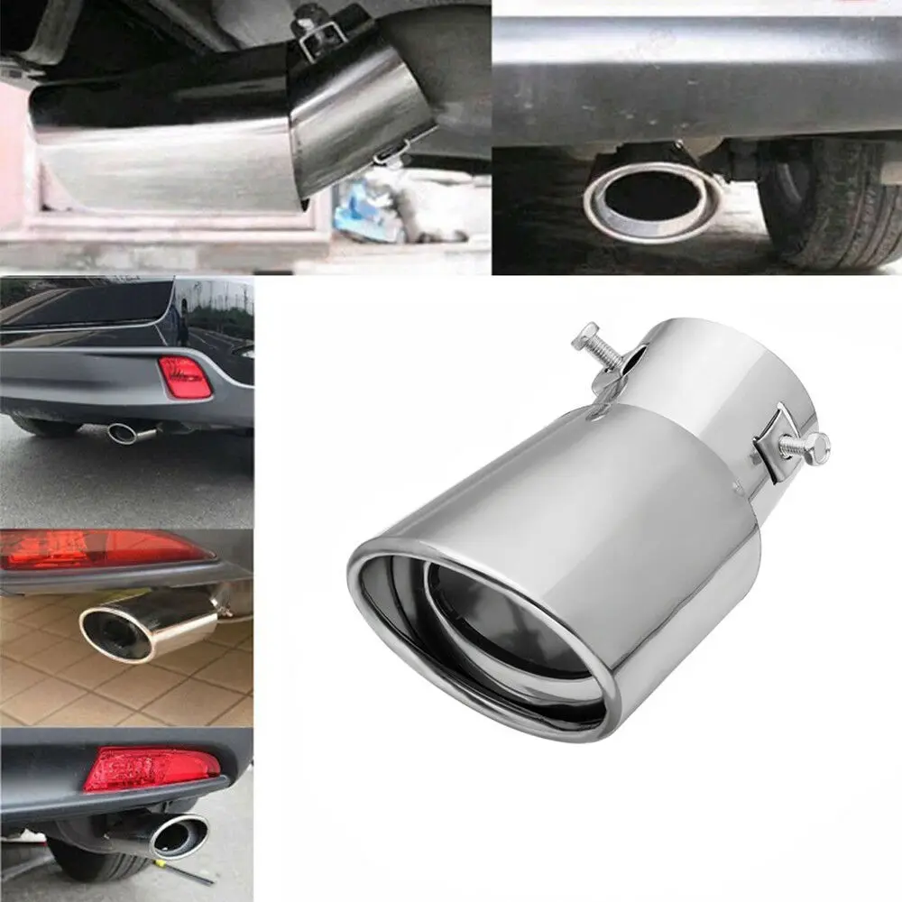 Автомобильный задний глушитель выхлопной трубы наконечник из нержавеющей стали