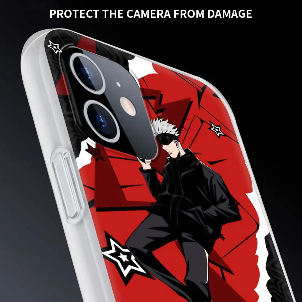 

Jujutsu Kaisen Anime Phone Case For iPhone 11 Pro Shell For iphone 12 Pro Max 7 8 Plus SE 2020 X XR XS Soft Matte Cover