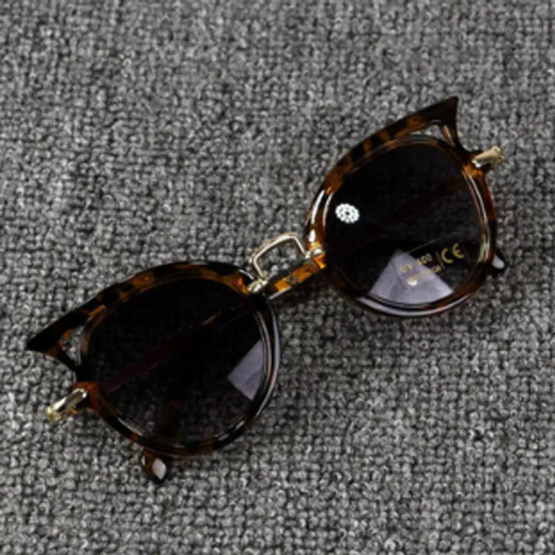 Hot Sale Fashion Kid Goggles Boy Girl Glasses Protection Outdoor Holiday Sunglasses Cat Shape UV400 Baby Summer Accessories |