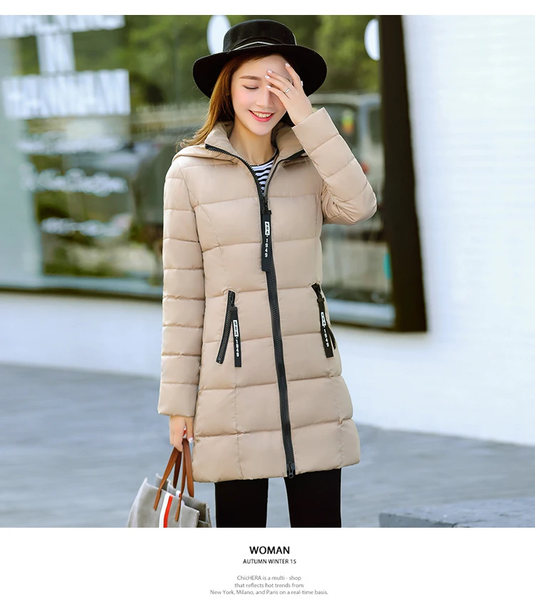 

women winter bubble coats down long padded clothes solid color black jacket puffer warm thick winter parkas