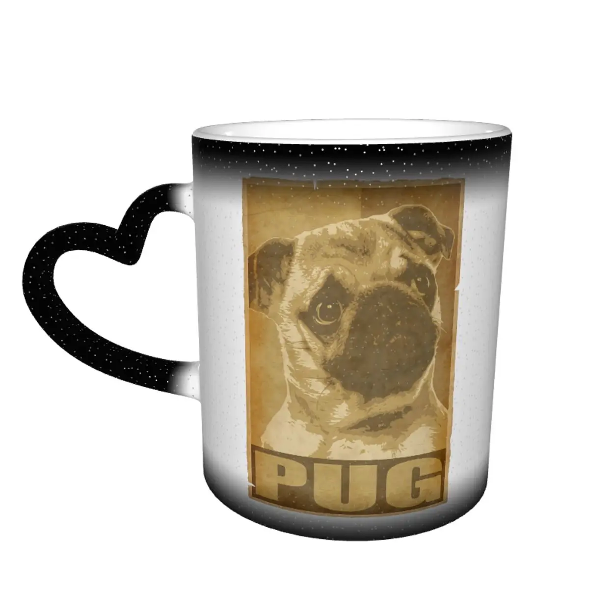 

Pug Mug Ceramic Cappuccino Mug The Changes Color Wholesale Colored Cups