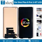 Оригинальный ЖК-дисплей AMOLED для Oneplus 8T, ЖК-дисплей, сенсорный экран, дигитайзер, сборка для Oneplus 8 Pro 1 + 8T, сменный ЖК-дисплей