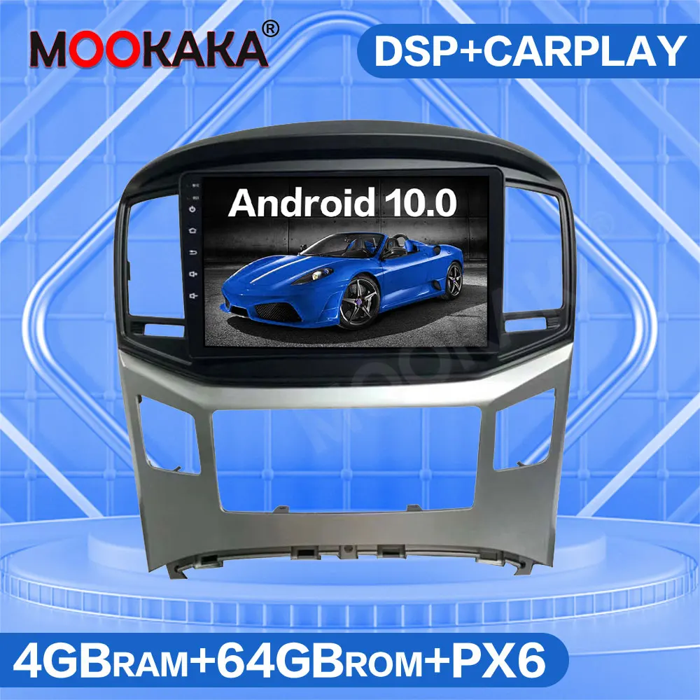

4G SIM LTE Android 10.0 64G DSP Car Radio GPS Navigation For Hyundai H1 2016 - 2019 Multimedia Player Auto Stereo Audio Headunit