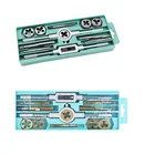 12 шт. набор метчиков для рукоделия винт Резьба Метрическая фотометрическая резьба набор для рукоделия гаечный ключ резьба ручные инструменты из сплава металла с сумкой