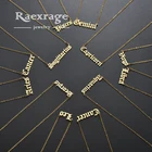 Оригинальное креативное Европейское ожерелье Raexrage из нержавеющей стали с 12 созвездиями, женское ожерелье со знаками Зодиака