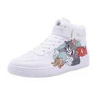 Кроссовки TaoBo HUILI Tom Jerry с мультяшными рисунками для мужчин и женщин, высокие повседневные Прогулочные кроссовки, обувь для мужчин