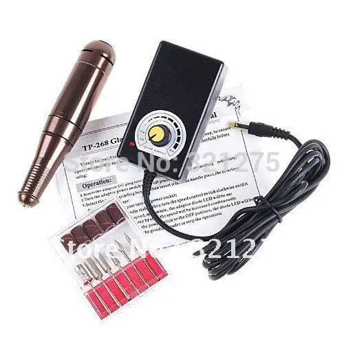 Электрическая пилочка для ногтей с остеклением 268 электрическая и дизайна