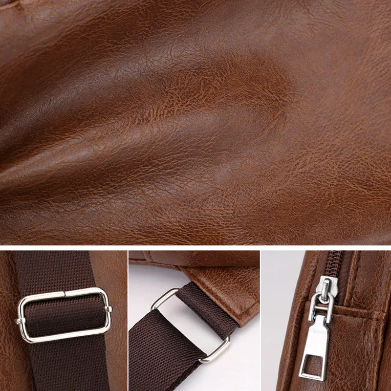 Новинка мужская спортивная нагрудная сумка винтажная через плечо из