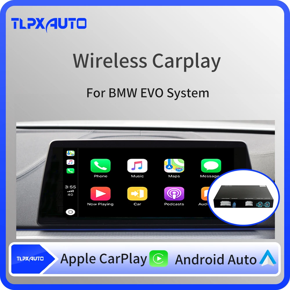 WIFI беспроводной Apple Carplay Car Play Android Auto для BMW EVO 1 2 3 4 5 7 series X3 X4 X5 X6 MINI F10 F15 F16 F30