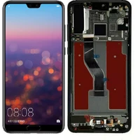 100 aaa test quality display for huawei p20 pro lcd touch screen digitizer assembly fingerprine for huawei p20pro clt l09