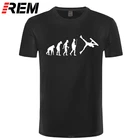 Футболка REM мужская с коротким рукавом, забавная тенниска Evolution, брендовая модная, лето