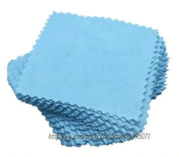 

Superior 100pcs/lot 8*8cm Silver Polishing Cloth for 925 Silver Golden Pearl Jewelry Necessity Flannelette Cleaning Cloth
