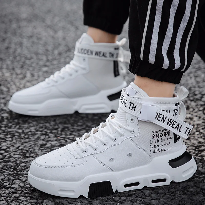 Кроссовки Bomlight мужские высокие дизайнерские дышащие сетчатые повседневная