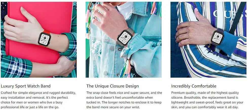 Силиконовый ремешок для Apple watch band 44 мм 40 мм Apple watch 5 4 3 2 1 iWatch band 38 мм 42 мм спортивный жидкий ремешок для часов браслет ремень