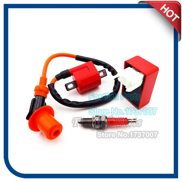 Гоночная катушка зажигания и 6 контактов AC CDI Свеча D8TC для CG 125cc 150cc 200c 250cc ATV Quad