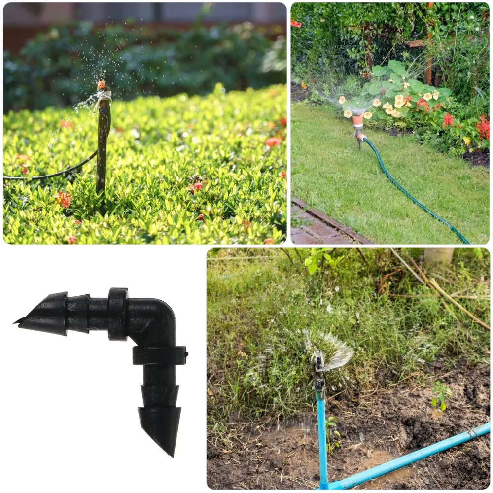 

50pcs Barbed Elbow 4/7 Inch Barbed Connector 90 Degree 2 Way Connector Fitting