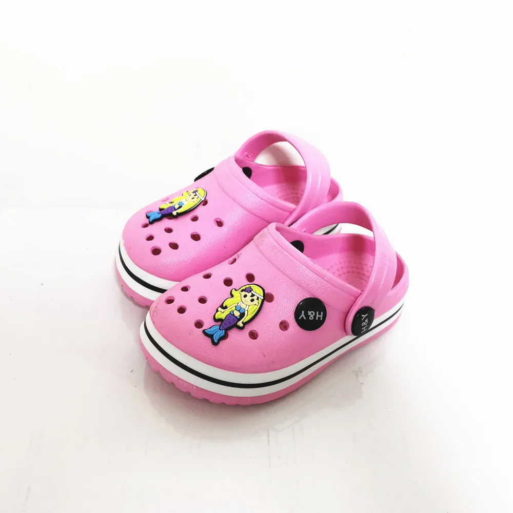 

; Летняя детская одежда для маленьких девочек с открытой пяткой для детей с года до трех лет глиняного сандалии пляжная обувь тапочки обувь ...