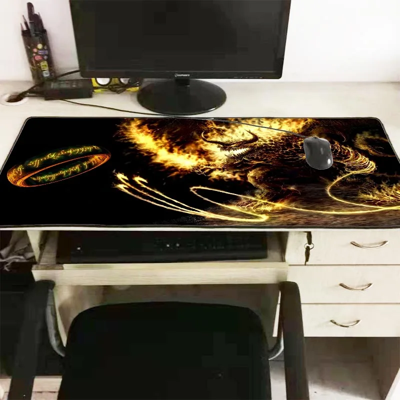 Mairuige 900x400x3mm Dragon Anime Lord of The Rings Pad waterproof Mouse Mat Computer Large Lock Edge Mousepad Office Desk Mats