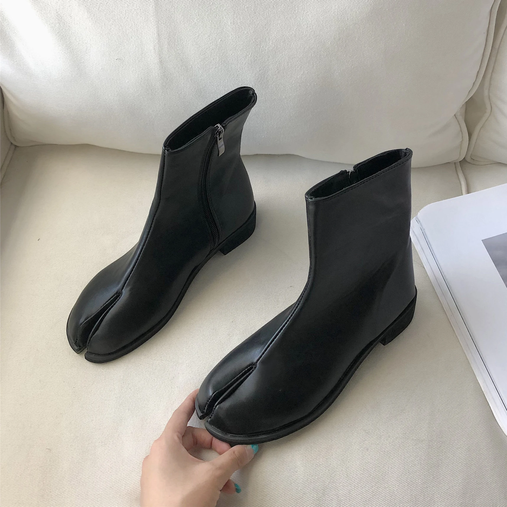 Новинка 2019 года ботинки Челси в японском стиле таби ниндзя фирменный дизайн