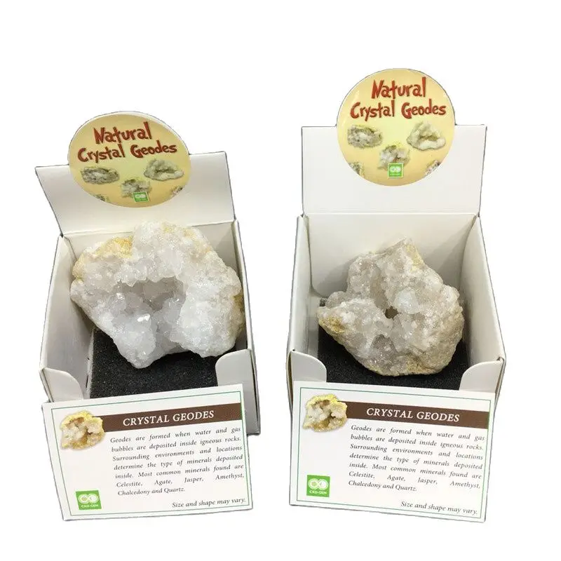 

Natural Quartz Crystal Mineral White Cluster Geode Specimen Energy Reiki Healing Home Decoratio