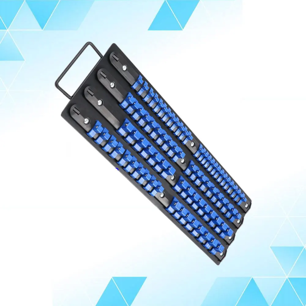

80 Industrial ABS Socket Wrench Mountable Socket Storage Rail Rack Holder Organize Sliding 1/4 Inch 3/8 Inch 1/2 Inch Finishing
