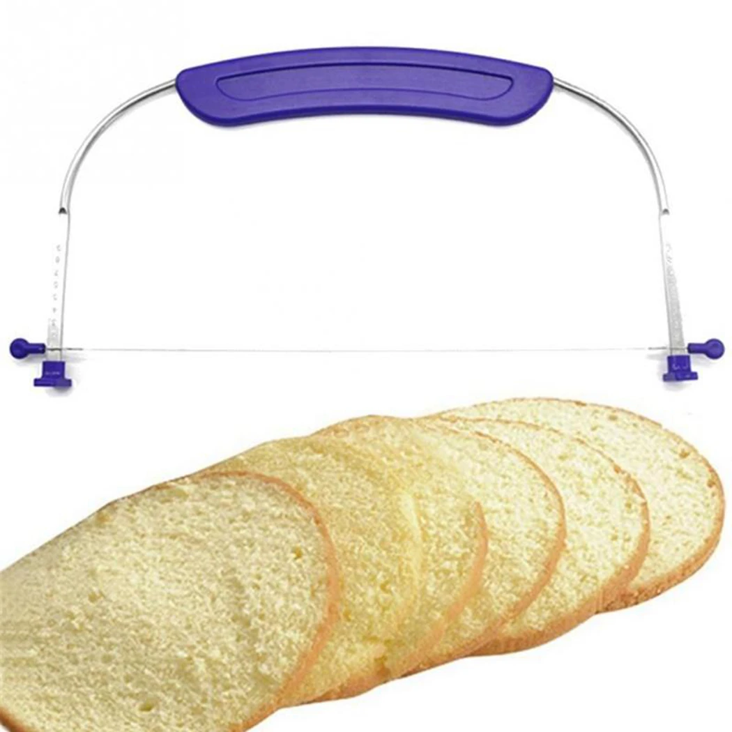 Регулируемая высота проволока из нержавеющей стали для хлеба тортов резак пиццы