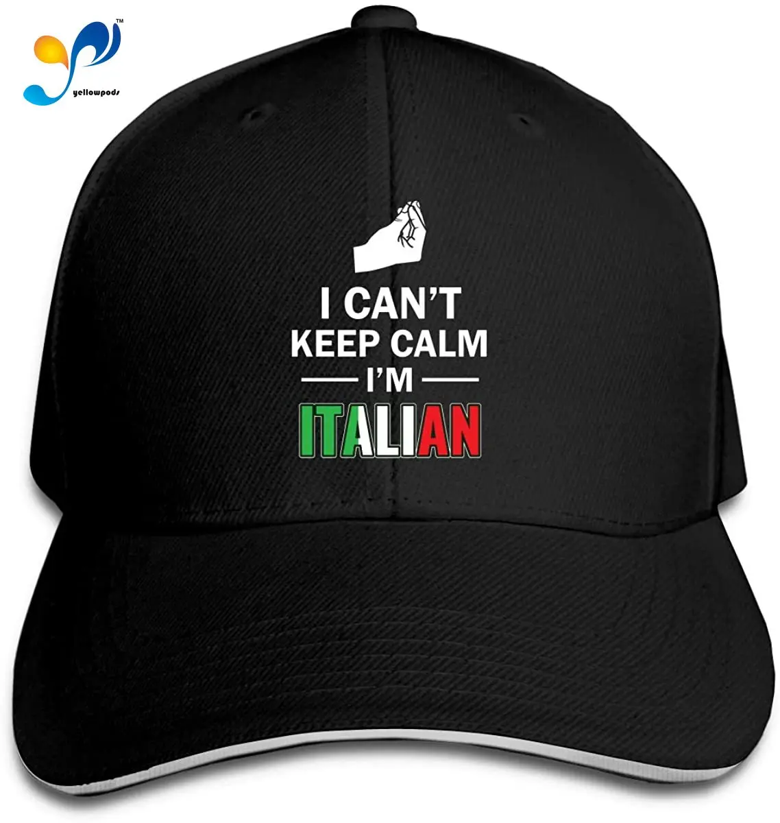 

SL6NNG Girl's Man Fashion Pointed Cap Cap I Can't Keep Calm,I'm Italian