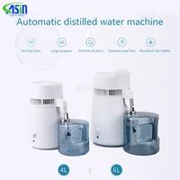 4l 6l pure water distiller dental distilled water machine stainless steel filter purifier electric distillation jug 110v 220v