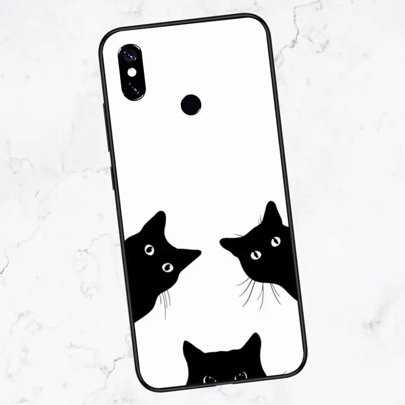 

Cartoon Cat Astronaut Animals Phone Case For Xiaomi Redmi note 4 4X 8T 9 9s 10 K20 K30 cc9 9t pro lite max