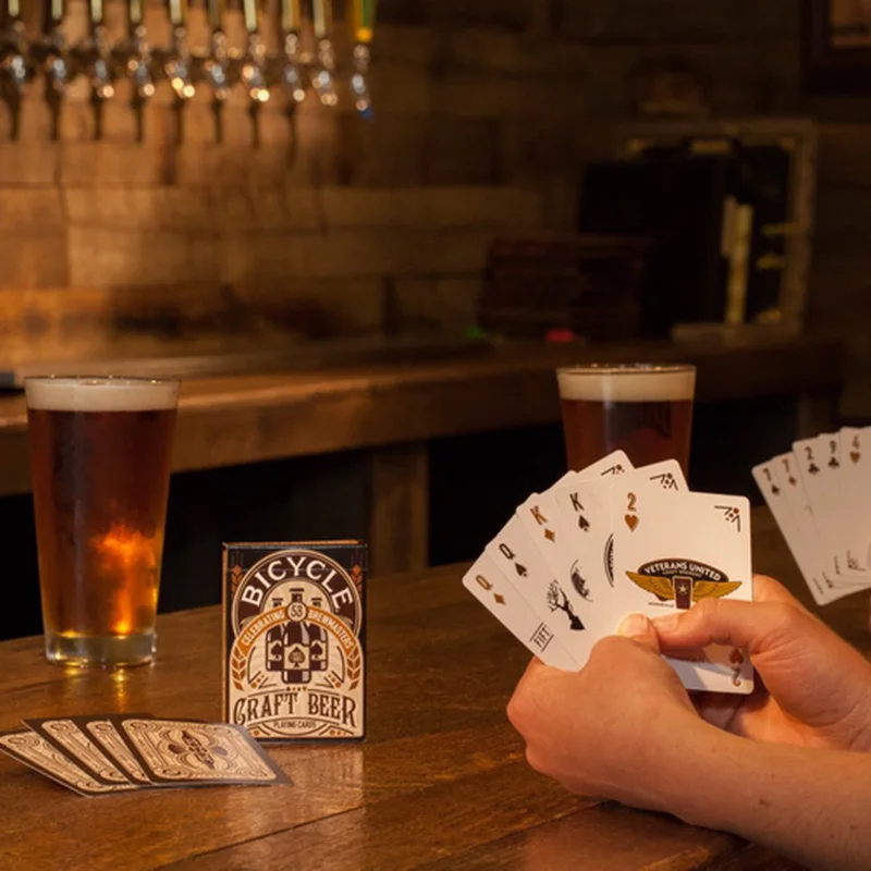 Ремесленные пиво игральные карты Новые покерные для волшебной коллекции